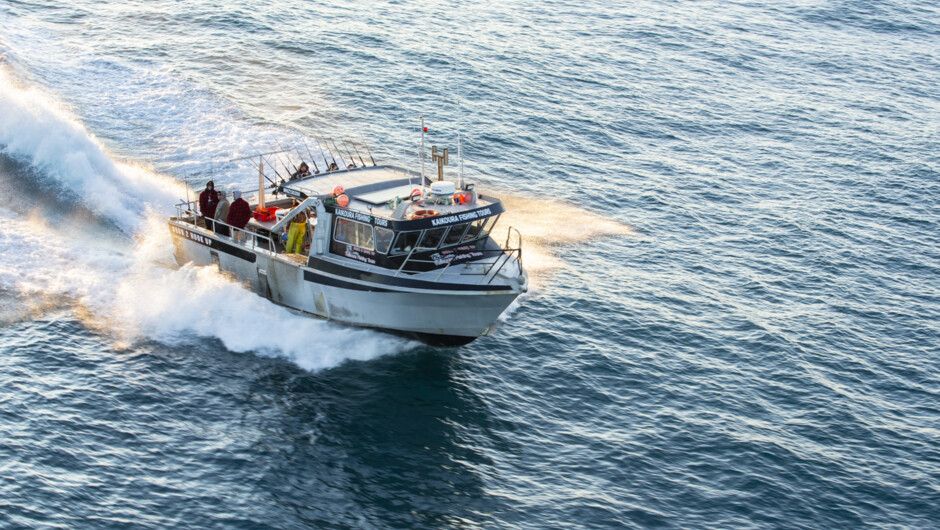 Fishing boat Kangaroo Island offshore Kaikoura